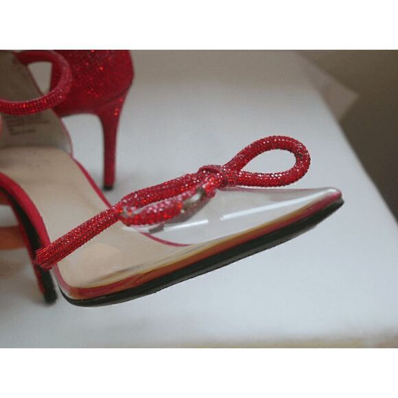 I.N.C. INTERNATIONAL CONCEPTS Women's Lidani Pointed-Toe Clear Vinyl Pumps 6 - Picture 10 of 11